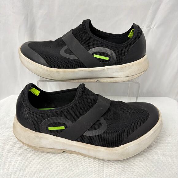 OOFOS Shoes Mens Size 11 OOmg Sport Low Recovery Comfort Black White - Picture 7 of 9